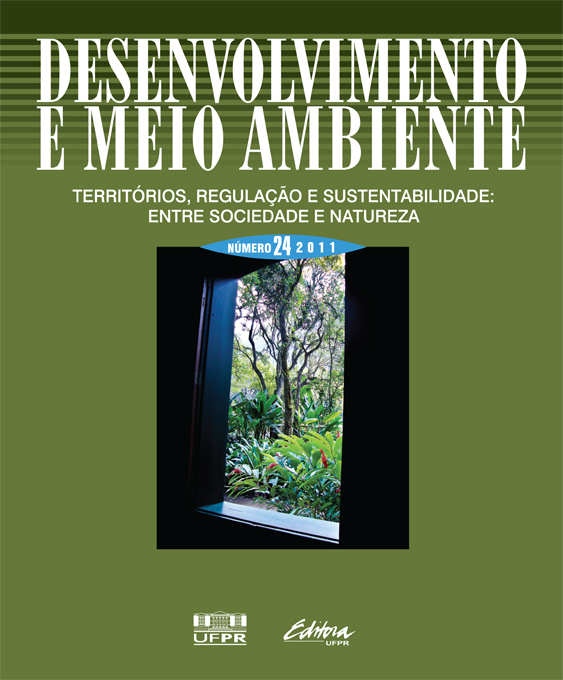 					View Vol. 24 (2011): Territories, Regulation and Sustainability: between society and nature
				