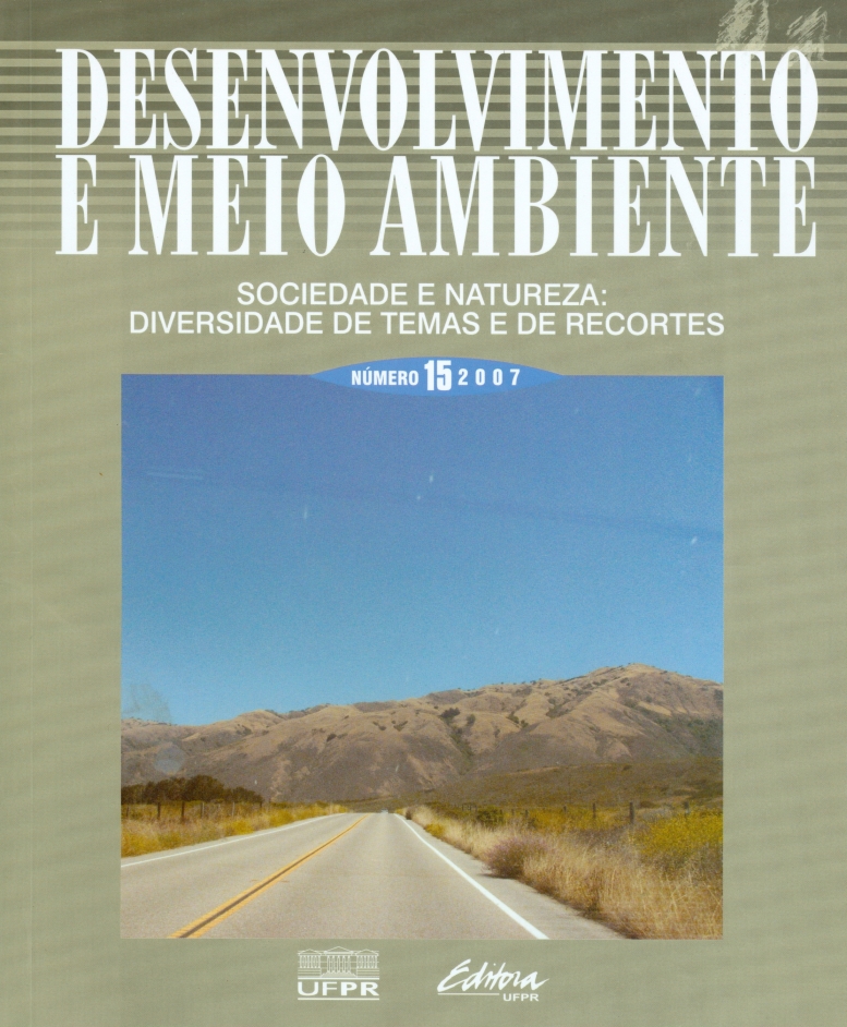 					View Vol. 15 (2007): Society and Nature: diversity of themes and approaches
				